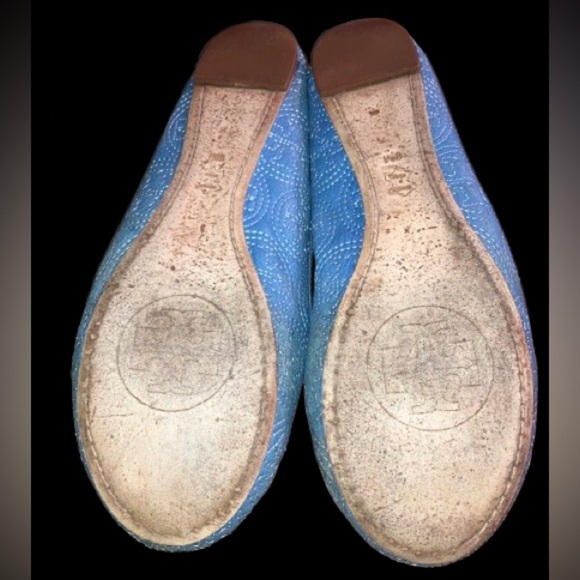 Tory Burch Chelsea leather stitched ballet sz 9 - Picture 7 of 7